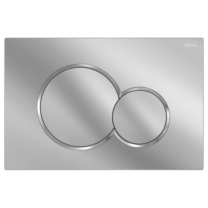 fienza Fienza Sigma Round Button Flush Plate Chrome