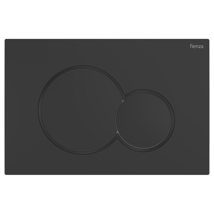 fienza Fienza Sigma Round Button Flush Plate Matte Black