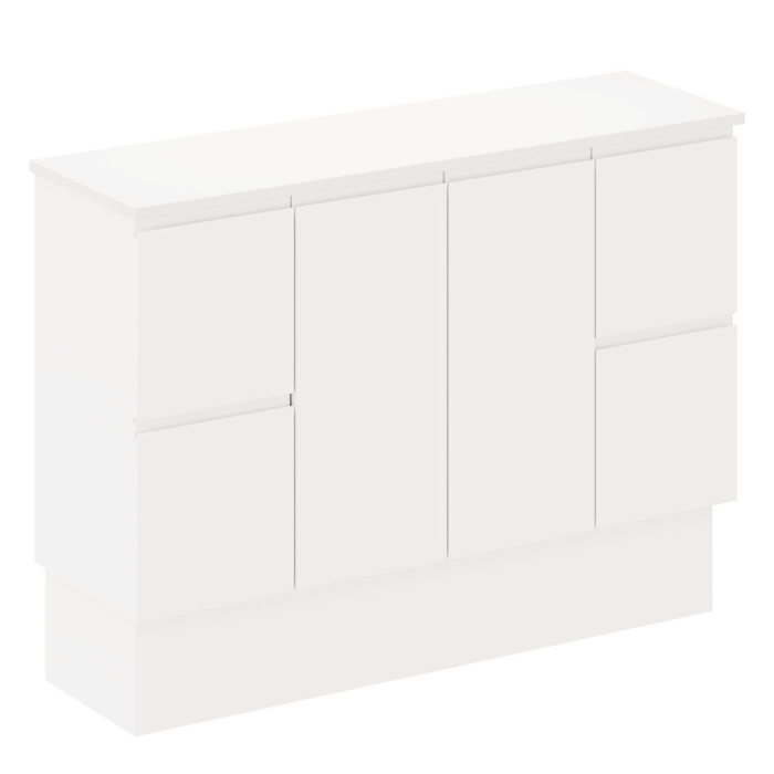 fienza Siska 1200mm Ensuite Depth Cabinet on Kick