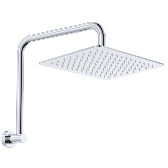 fienza Tono Gooseneck Shower Arm Set Chrome