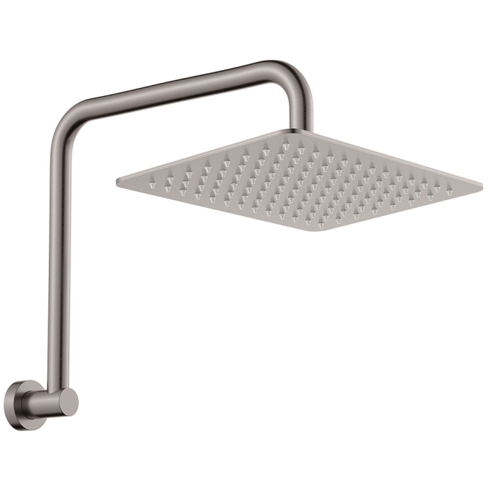 fienza Tono Gooseneck Shower Arm Set Gun Metal