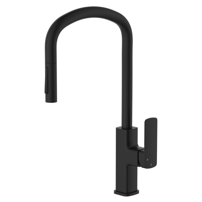fienza Tono Pull Out Sink Mixer Matte Black
