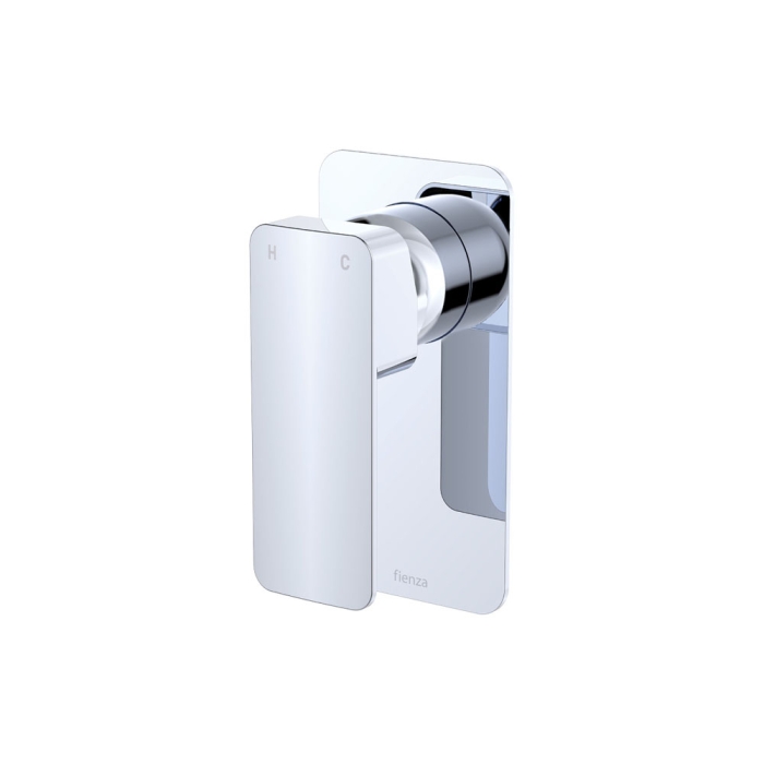 fienza Tono Wall Mixer Rectangular Plate Chrome