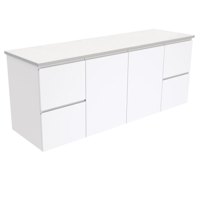fienza Fingerpull Gloss White 1500 Wall-Hung Cabinet