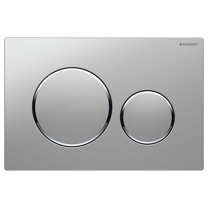 fienza Geberit Sigma 20 Round Button Flush Plate Matte Chrome