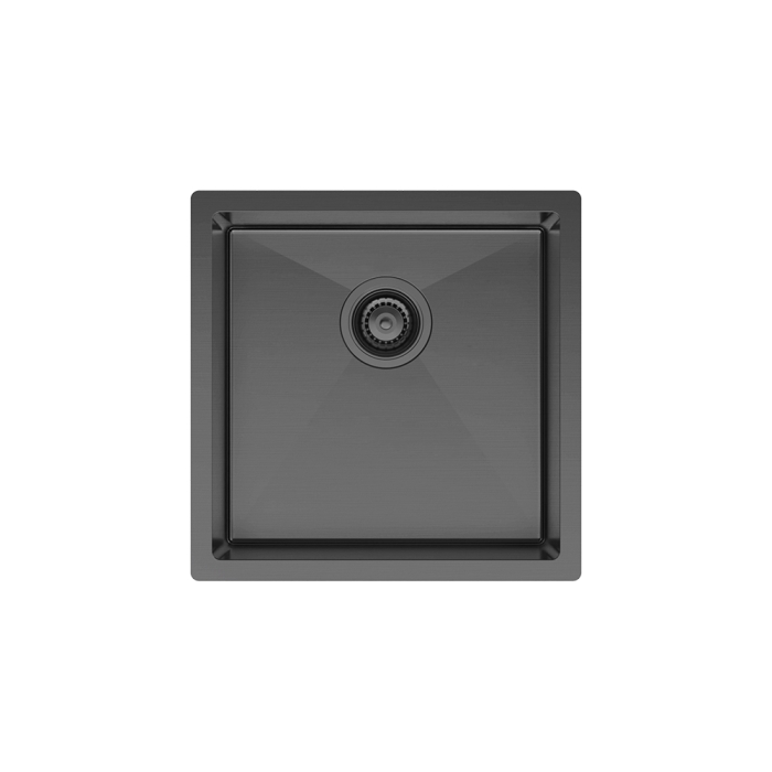 fienza Hana 32L Single Kitchen Sink PVD Carbon Metal