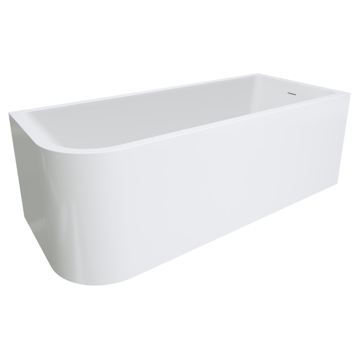 fienza Hustle Left-Hand Multi-Fit Acrylic Bath with Overflow 1700mm