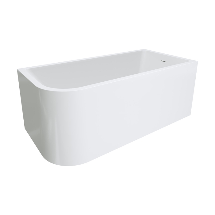 fienza Hustle Left-Hand Multi-Fit Acrylic Bath with Overflow 1500mm