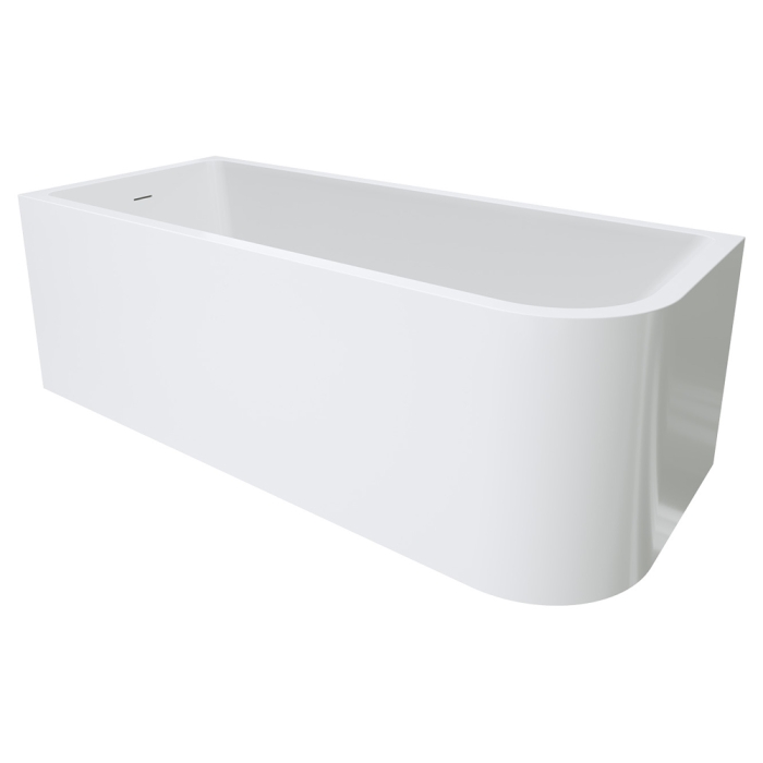 fienza Hustle Right-Hand Multi-Fit Acrylic Bath with Overflow 1700mm