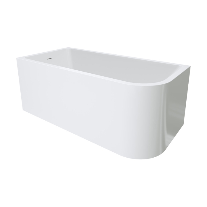 fienza Hustle Right-Hand Multi-Fit Acrylic Bath with Overflow 1500mm
