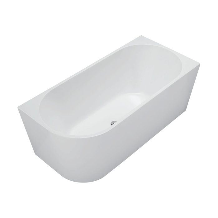 fienza Isabella Left-Hand Acrylic Corner Bath Gloss White 1500mm