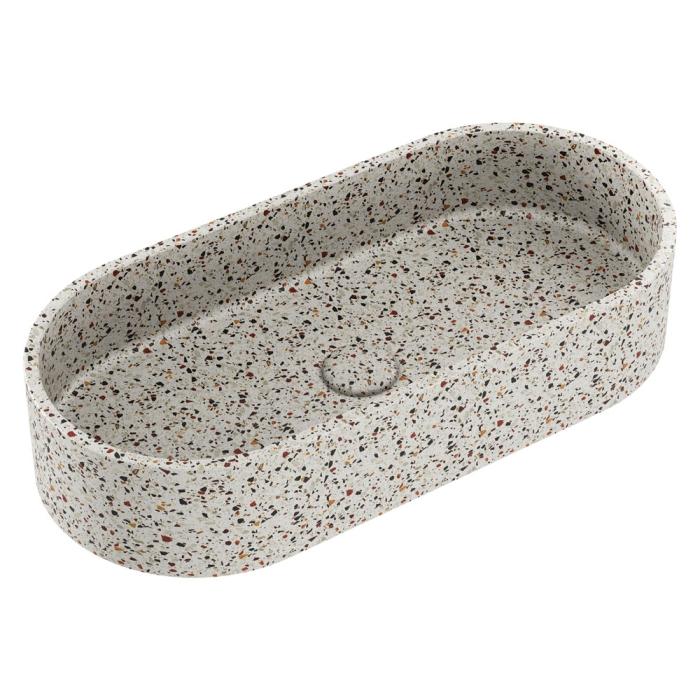 fienza Jada Pill Concrete Above Counter Basin Terrazzo