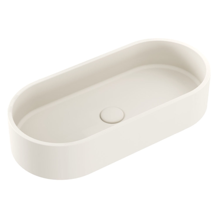 fienza Jada Pill Concrete Above Counter Basin Warm White