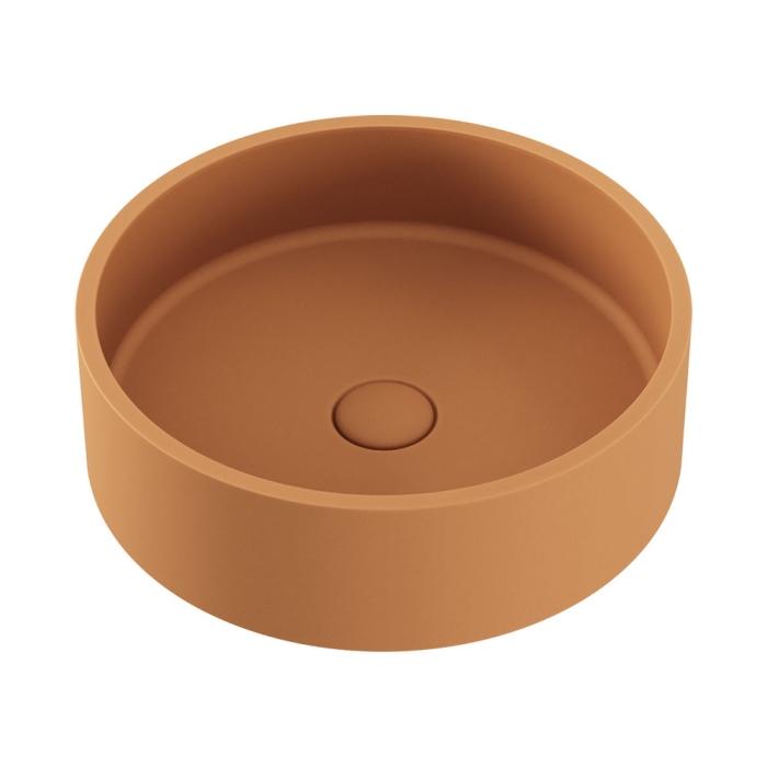 fienza Jada Round Concrete Above Counter Basin Tuscan