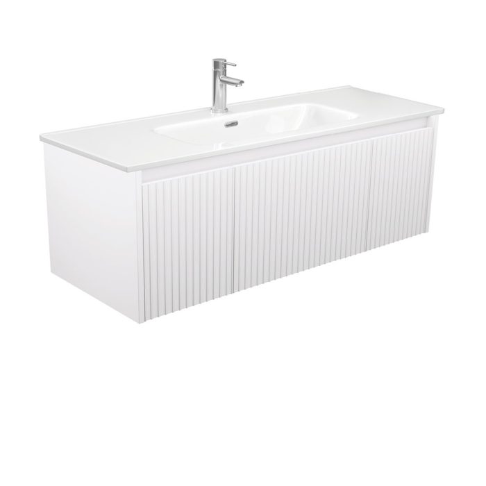 fienza Joli Alina Satin White 1200 Wall-Hung Vanity