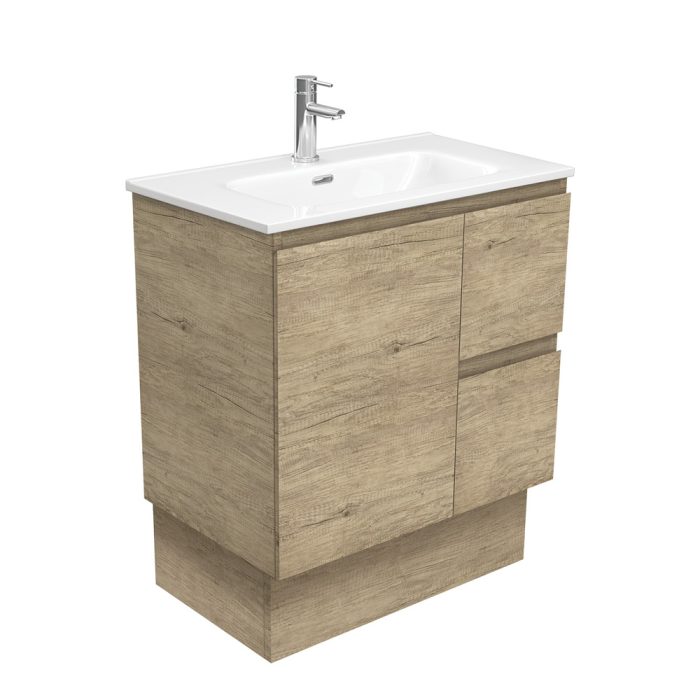fienza Joli Edge Scandi Oak 750 Vanity On Kickboard