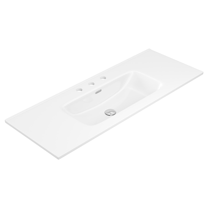 fienza Joli Gloss Full Depth Ceramic Basin Top 1200mm 3TH