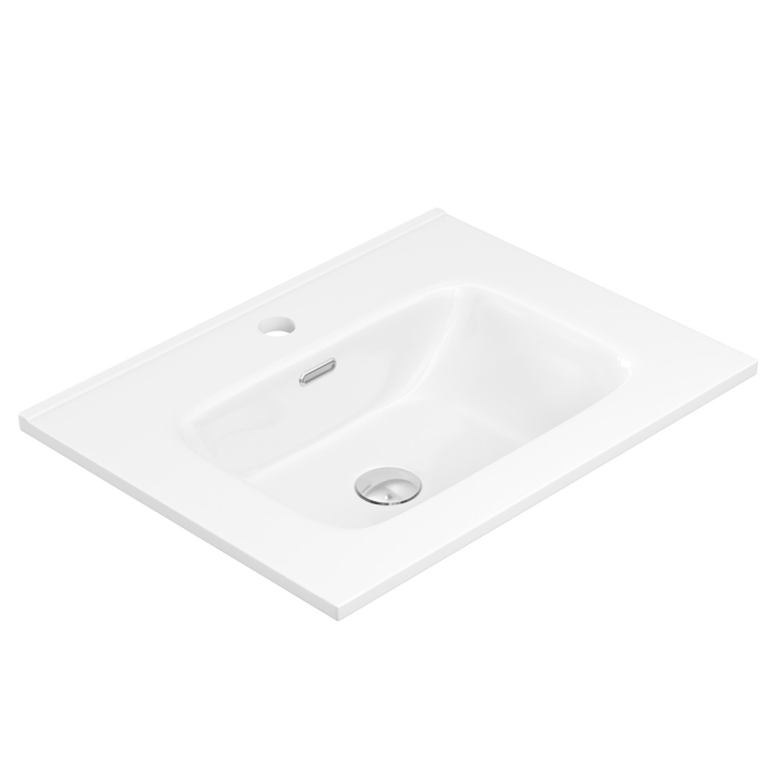 fienza Joli Gloss Full Depth Ceramic Basin Top 600mm 1TH