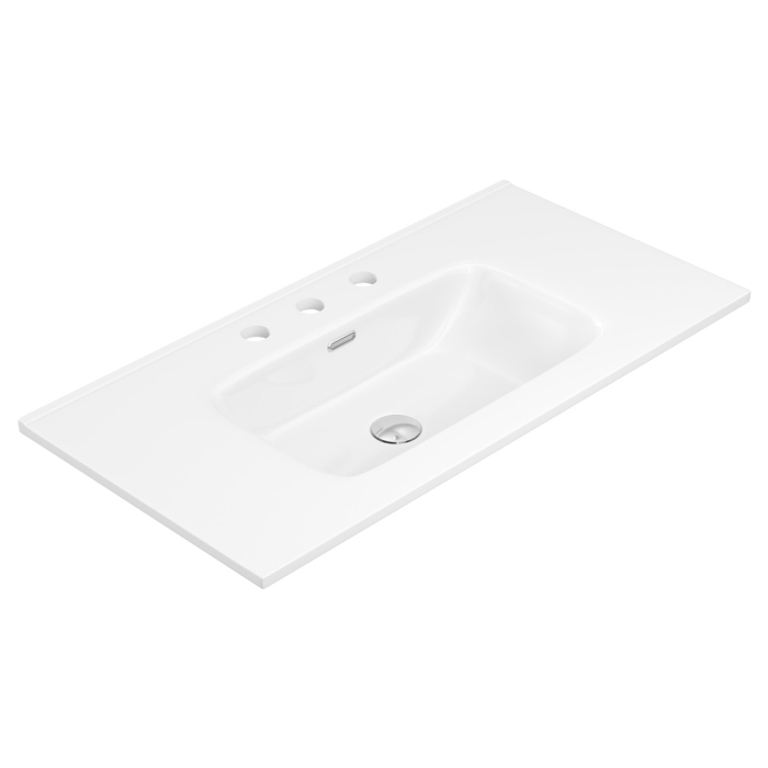 fienza Joli Gloss Full Depth Ceramic Basin Top 900mm 3TH