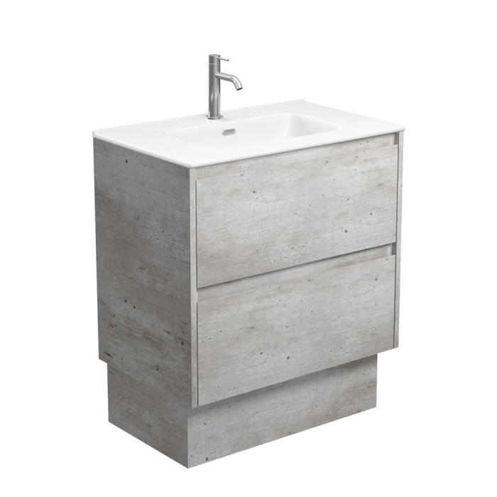 fienza Joli Matte Amato Industrial 750 Vanity On Kickboard with Industrial Panels