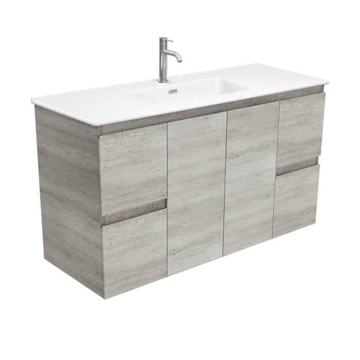 fienza Joli Matte Edge Industrial 1200 Wall Hung Vanity