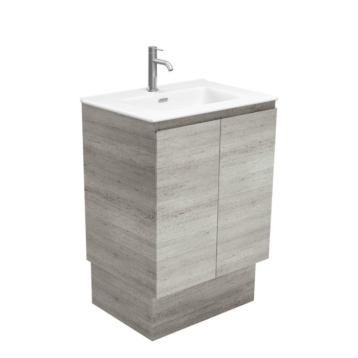 fienza Joli Matte Edge Industrial 600 Vanity On Kickboard