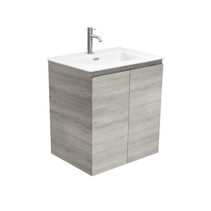 fienza Joli Matte Edge Industrial 600 Wall Hung Vanity