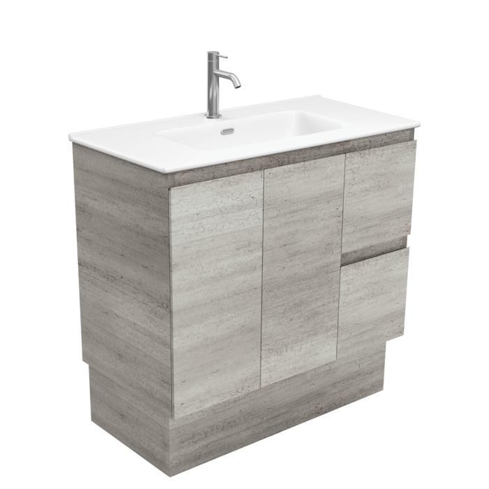 fienza Joli Matte Edge Industrial 900 Vanity On Kickboard