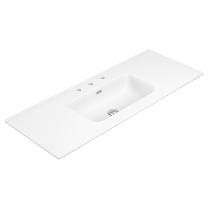 fienza Joli Matte Full Depth Ceramic Basin Top 1200mm 3TH