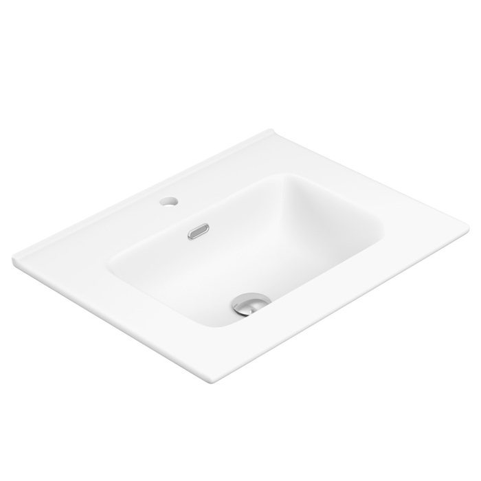 fienza Joli Matte Full Depth Ceramic Basin Top 600mm 1TH