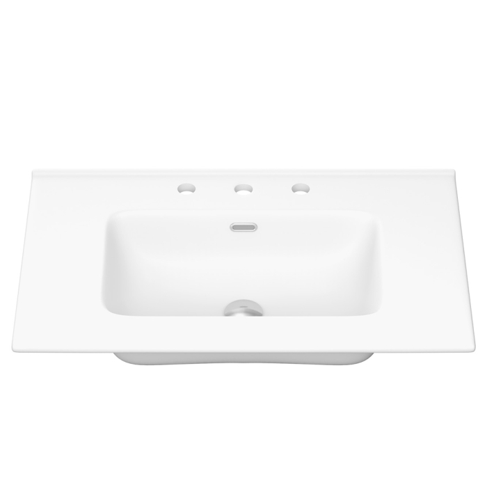 fienza Joli Matte Full Depth Ceramic Basin Top 750mm 3TH