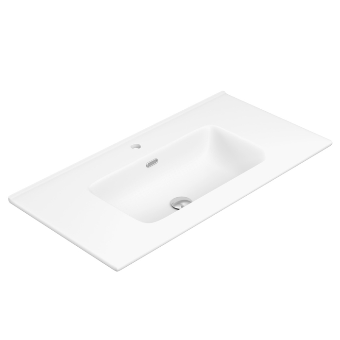 fienza Joli Matte Full Depth Ceramic Basin Top 900mm 1TH