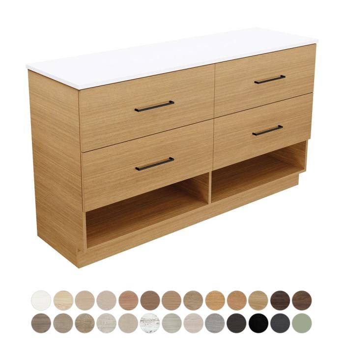 fienza Kassi 1500 Single Bowl Floor Standing Vanity