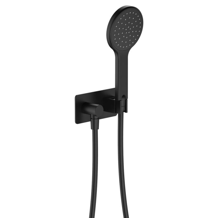 fienza Kaya Hand Shower Rectangular Plate Matte Black