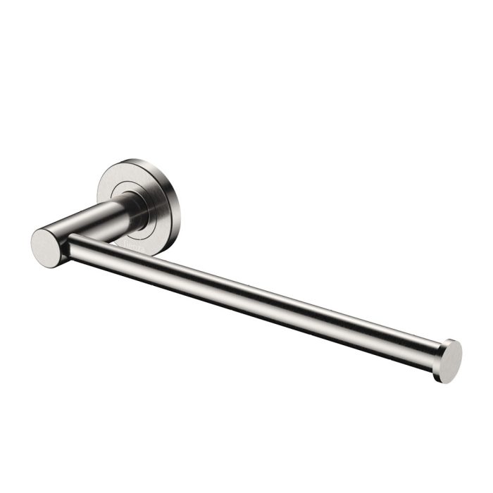 fienza Kaya Hand Towel Rail / Toilet Roll Holder Brushed Nickel