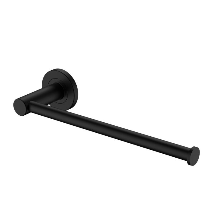 fienza Kaya Hand Towel Rail / Toilet Roll Holder Matte Black