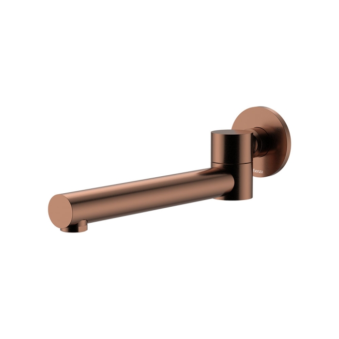 fienza Kaya Swivel Basin/Bath Outlet Brushed Copper
