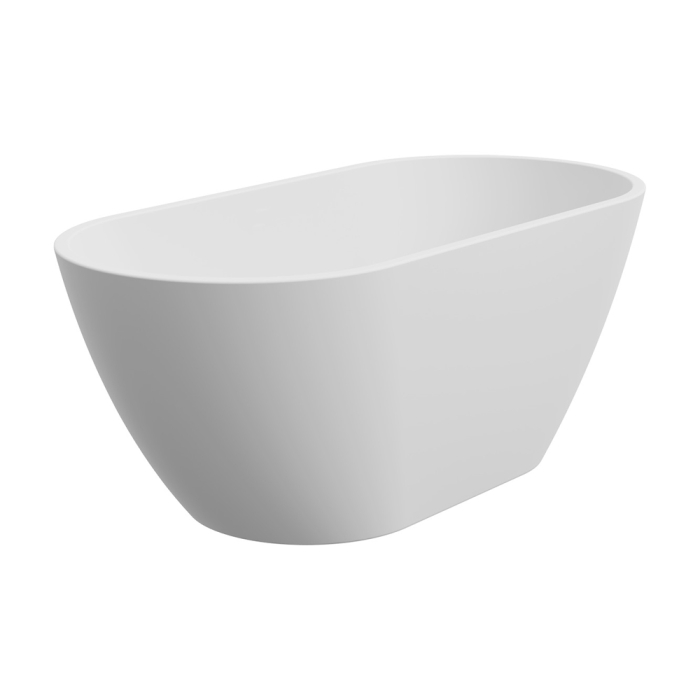 fienza Koko Freestanding Acrylic Bath 1500mm Matte White