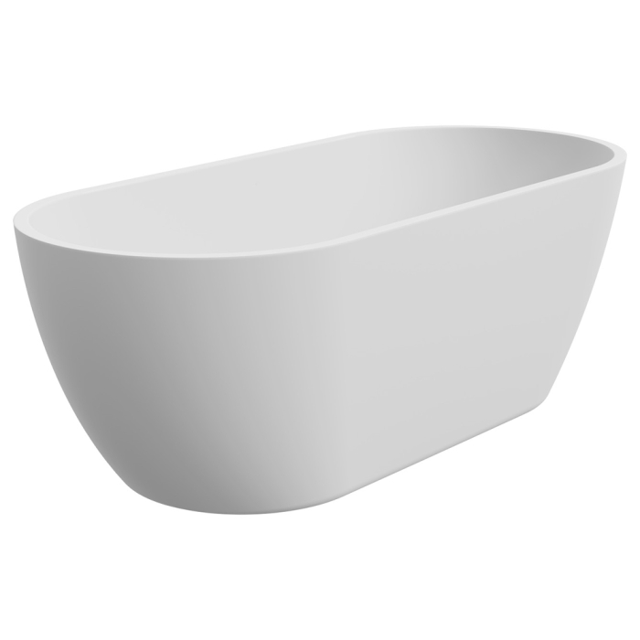 fienza Koko Freestanding Acrylic Bath 1680mm Matte White