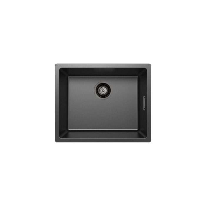 fienza Kuro Granite 38L Single Bowl Kitchen Sink Matte Black