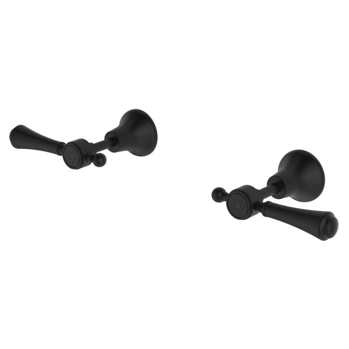 fienza Lillian Lever Wall Top Assemblies Matte Black