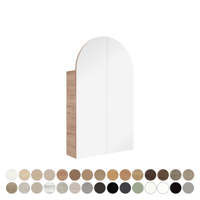 fienza Marlowe Arch Mirror Cabinet Two Doors 600 x 1000mm