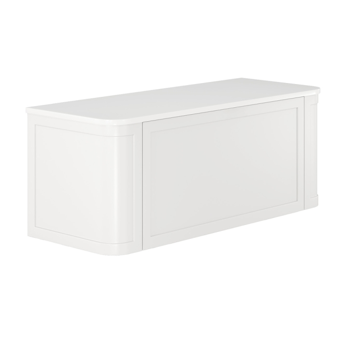fienza Mila Curved Satin White 1200 Wall Hung Cabinet