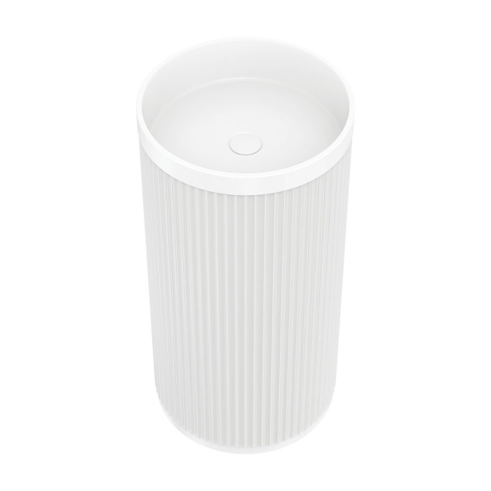 fienza Minka Solid Surface Freestanding Basin Matte White