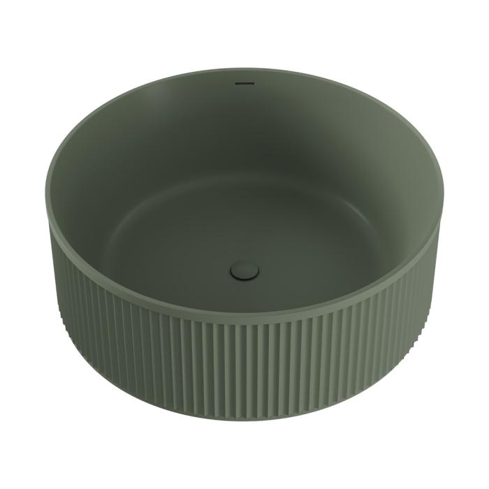 fienza Minka Solid Surface Round Bath 1500mm Forest