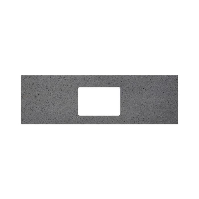 fienza Moonscape Solid Surface Top Rectangular Full Depth with Single Undermount Basin Hole 1500mm