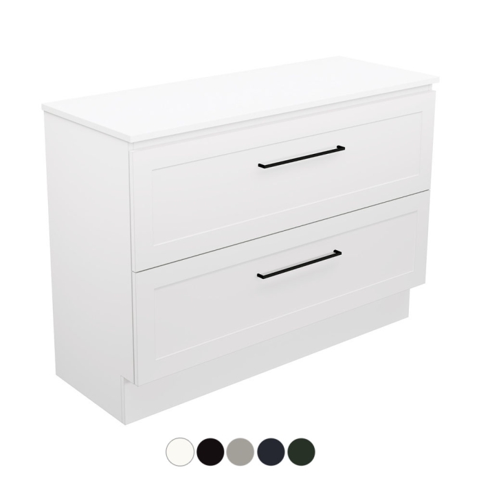 fienza Newport All Drawer 1200 Single Bowl Floor Standing Vanity