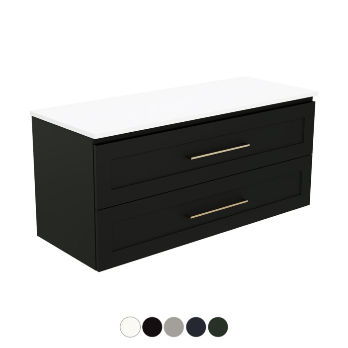 fienza Newport All Drawer 1200 Single Bowl Wall Hung Vanity
