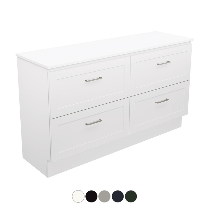 fienza Newport All Drawer 1500 Single Bowl Floor Standing Vanity
