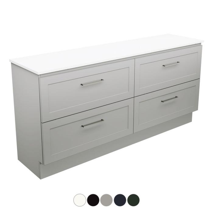 fienza Newport All Drawer 1800 Single Bowl Floor Standing Vanity